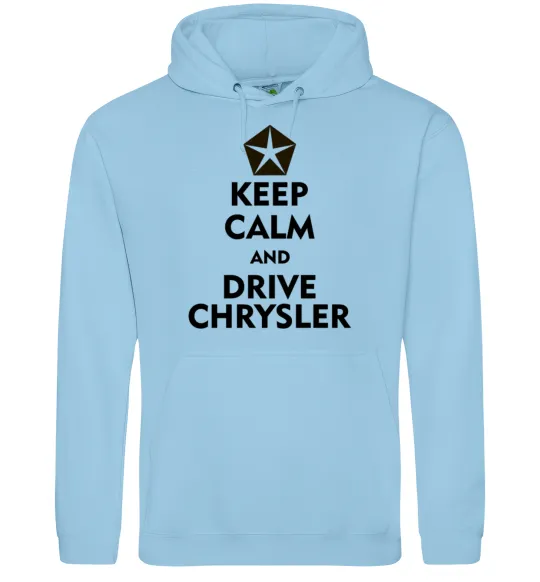 Мужская толстовка (худи) Drive chrysler Голубой фото