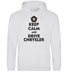 Женская толстовка (худи) Drive chrysler Серый меланж фото