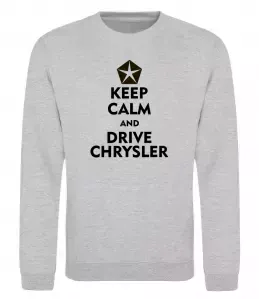 Свитшот Real men drive Chrysler Белый фото