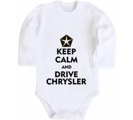 Детский боди Logo Chrysler Белый фото