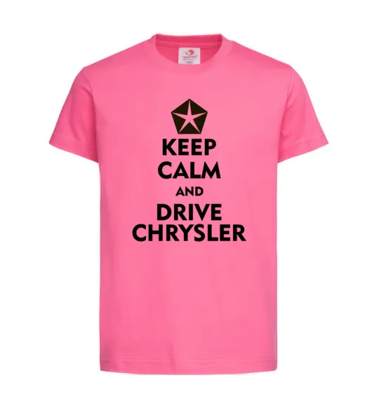 Дитяча футболка Drive chrysler Яскраво-рожевий фото