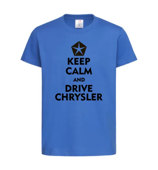Дитяча футболка Drive chrysler Яскраво-синій фото