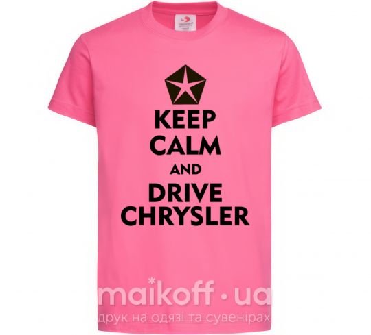 Дитяча футболка Drive chrysler Яскраво-рожевий фото