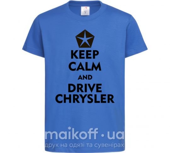 Детская футболка Drive chrysler Ярко-синий фото