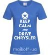 Женская футболка Drive chrysler Ярко-синий фото