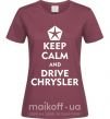 Женская футболка Drive chrysler Бордовый фото