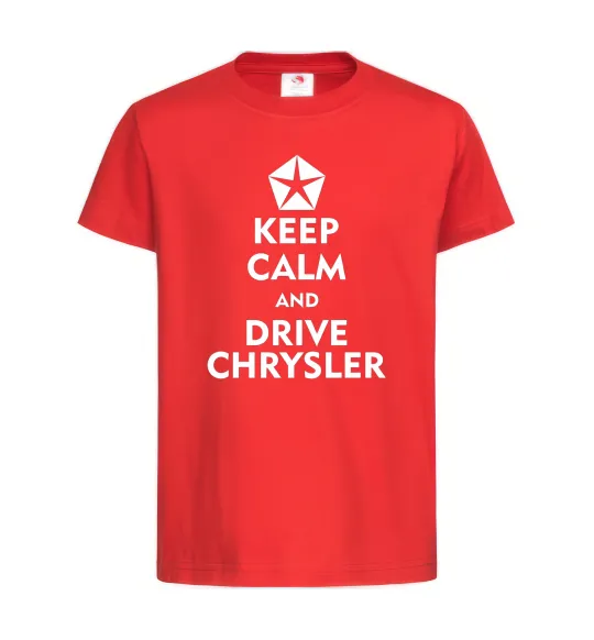 Дитяча футболка Drive chrysler Червоний фото
