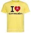 Чоловіча футболка I love citroen Лимонний фото