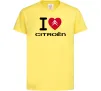 Дитяча футболка I love citroen Лимонний фото