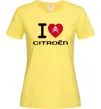 Женская футболка I love citroen Лимонный Женская футболка I love citroen Лимонный фото