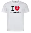 Чоловіча футболка I love citroen Білий Чоловіча футболка I love citroen Білий фото