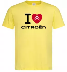 Чоловіча футболка I love citroen Лимонний фото