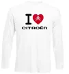 Лонгслів I love citroen Білий фото
