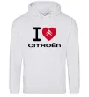 Жіноча толстовка (худі) I love citroen Сірий меланж фото