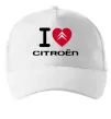 Кепка I love citroen Білий фото