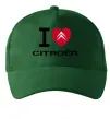 Кепка I love citroen Темно-зелений фото