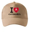 Кепка I love citroen Пісочний фото