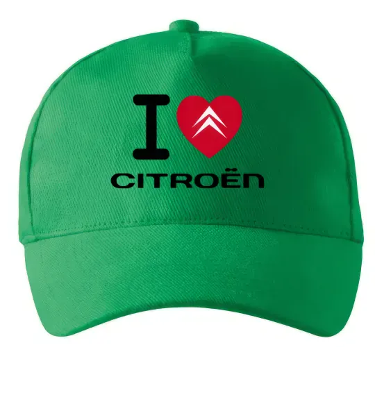 Кепка I love citroen Зелений фото