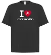Футболка Оверсайз I love citroen Чорний фото