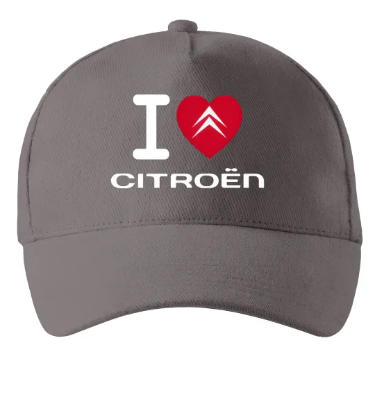 Кепка I love citroen Серый фото