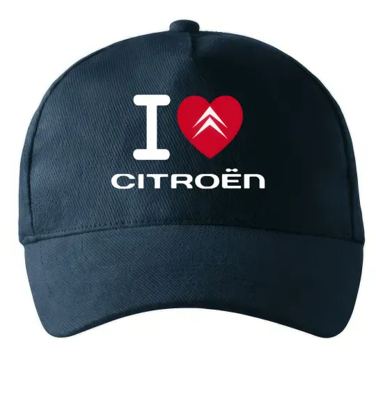 Кепка I love citroen Темно-синій фото