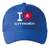 Кепка I love citroen Яскраво-синій фото