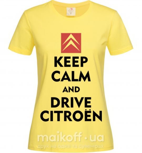 Женская футболка Drive citroen Лимонный фото