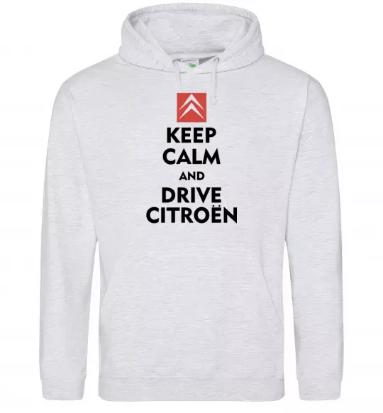 Жіноча толстовка (худі) Drive citroen Сірий меланж фото