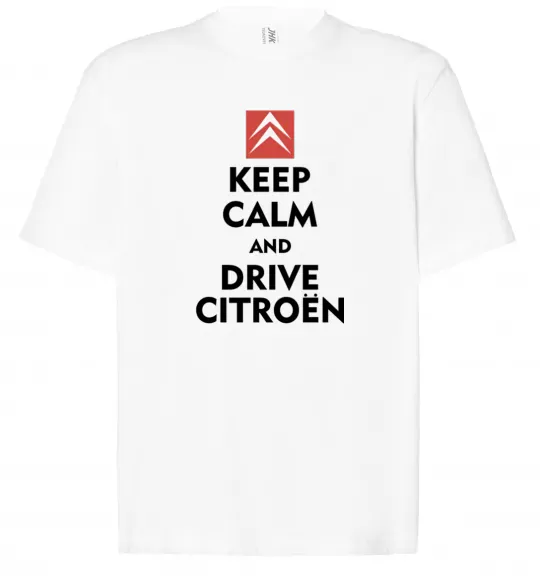 Футболка Оверсайз Drive citroen Белый фото