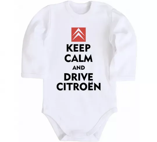 Дитячий бодік Drive citroen Білий фото