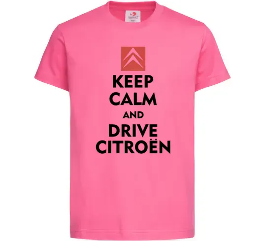 Дитяча футболка Drive citroen Яскраво-рожевий фото