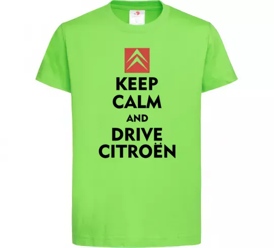 Дитяча футболка Drive citroen Лаймовий фото