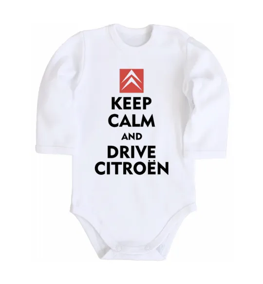 Дитячий бодік Drive citroen Білий фото