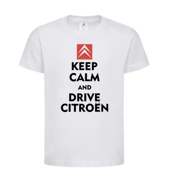 Детская футболка Drive citroen Белый фото