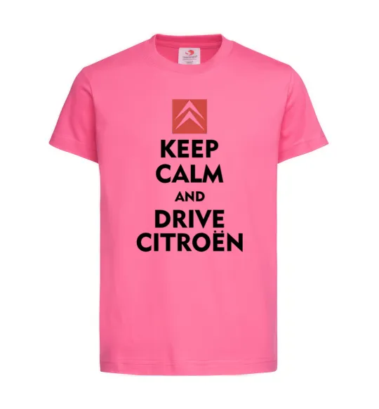Детская футболка Drive citroen Ярко-розовый фото