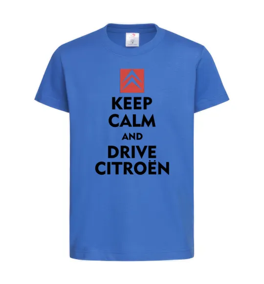 Детская футболка Drive citroen Ярко-синий фото