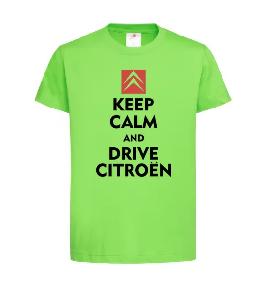 Детская футболка Drive citroen Лаймовый фото