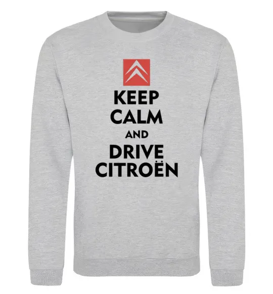 Свитшот Drive citroen Серый меланж фото