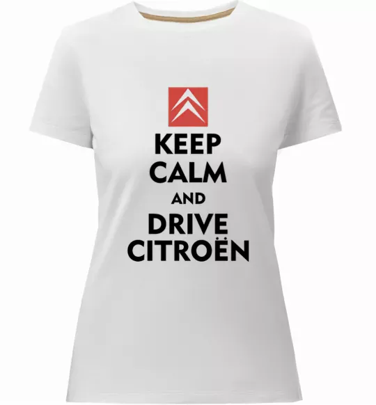 Жіноча преміум футболка Drive citroen Білий фото
