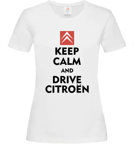 Жіноча футболка Drive citroen Білий фото