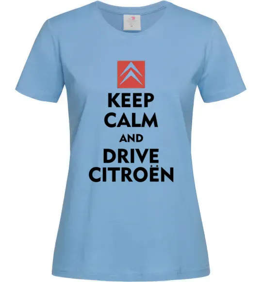 Жіноча футболка Drive citroen Блакитний фото