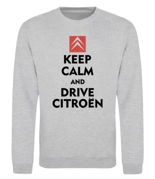 Світшот Drive citroen Сірий меланж фото