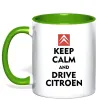 Чашка з кольоровою ручкою Drive citroen Зелений фото