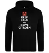 Чоловіча толстовка (худі) Drive citroen Чорний фото