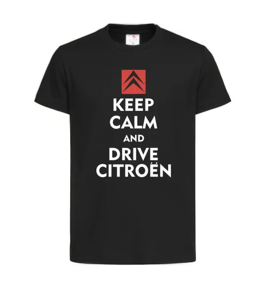 Детская футболка Drive citroen Черный фото