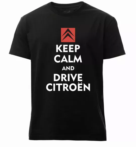 Чоловіча преміум футболка Drive citroen Чорний фото