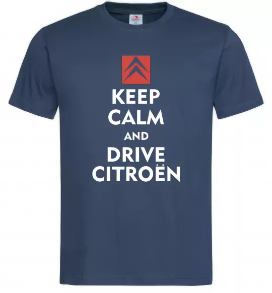 Чоловіча футболка Drive citroen Темно-синій фото