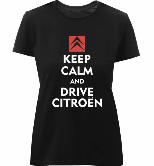 Жіноча преміум футболка Drive citroen Чорний фото