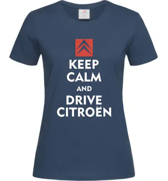 Жіноча футболка Drive citroen Темно-синій фото