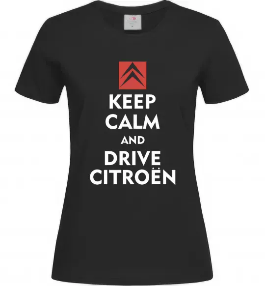Жіноча футболка Drive citroen Чорний фото